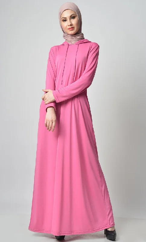 Basic Jersey Hooded Everyday Abaya