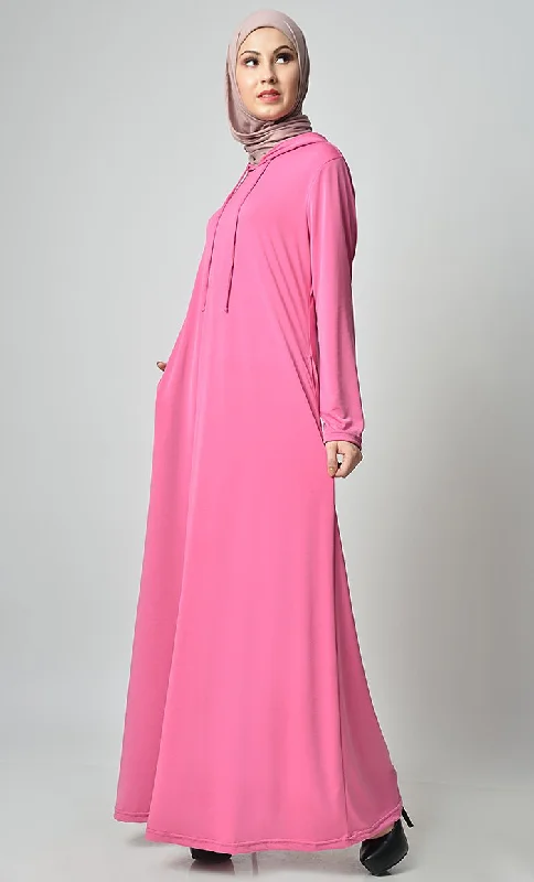 Basic Jersey Hooded Everyday Abaya