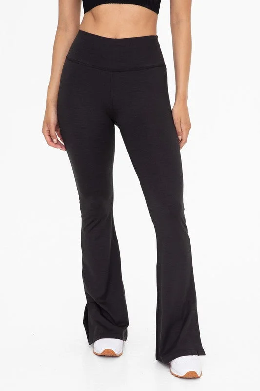 Black Athletic Flared Pants(109)