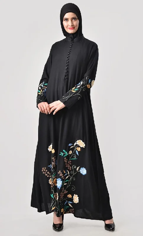 Bloom with Shine Embroidered Abaya