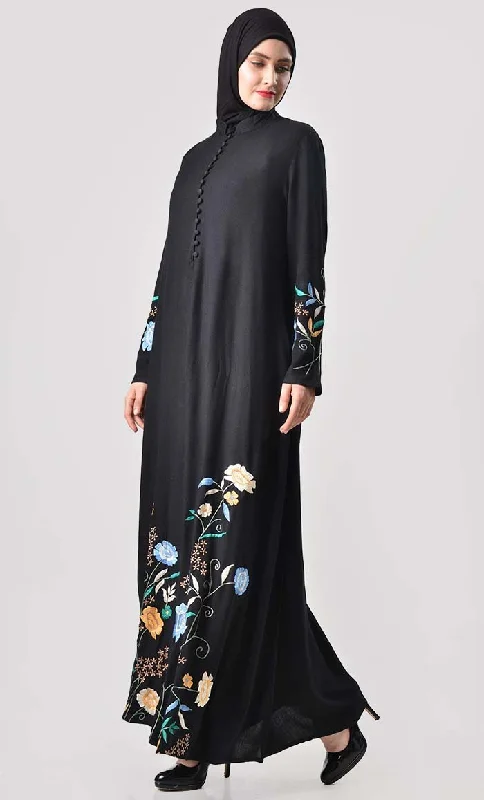 Bloom with Shine Embroidered Abaya