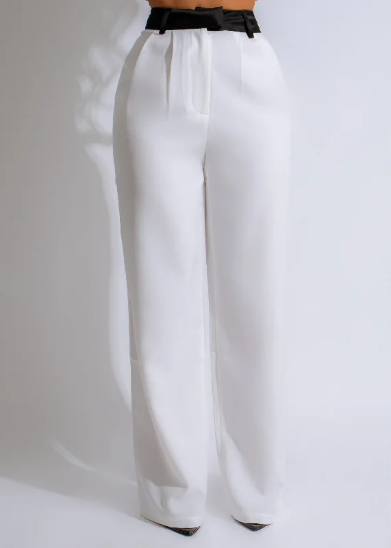 Echoes Of Love Pants White