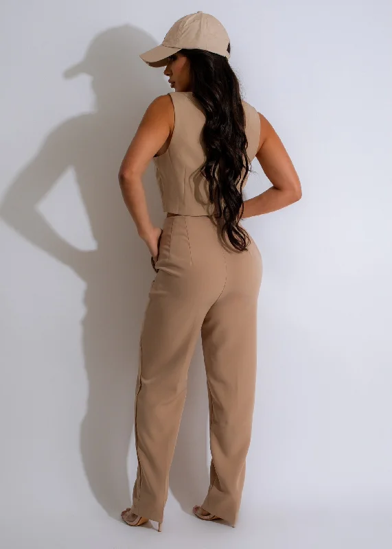 Just A Girl Pants Brown