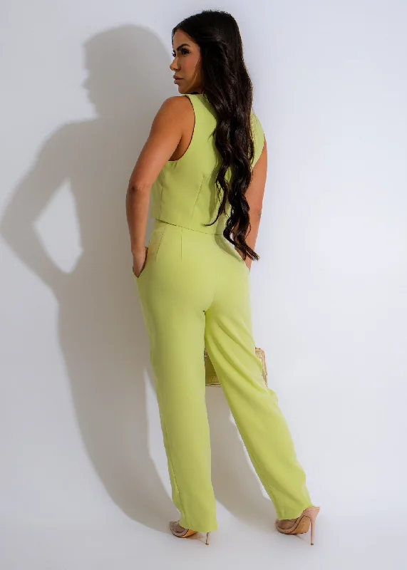 Just A Girl Pants Green