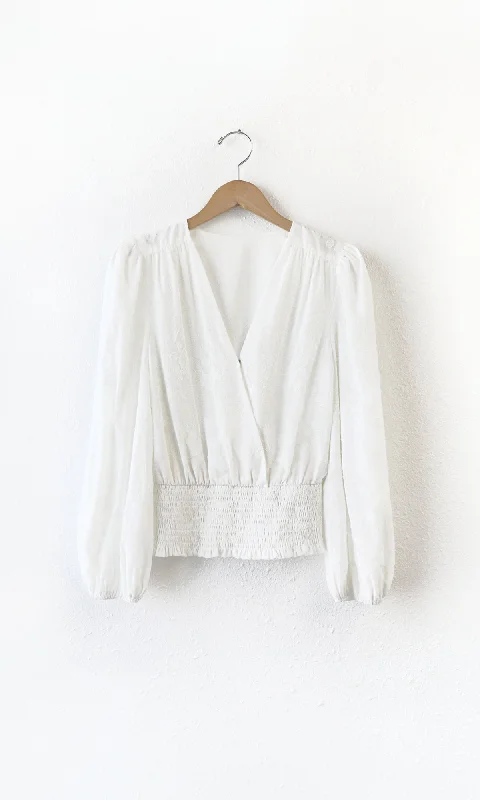 Klarita Chiffon Burnout Blouse