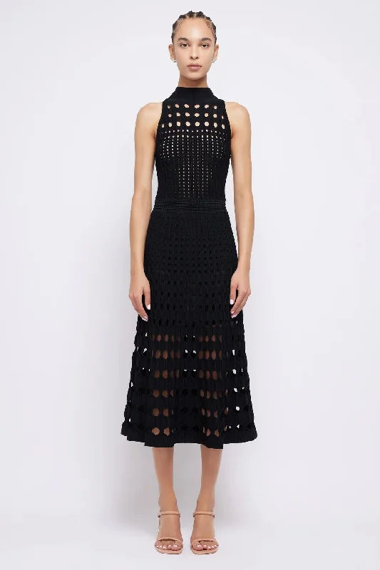 Nash Midi Dress - Black