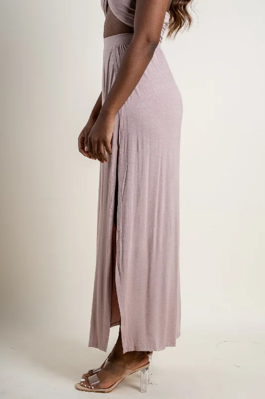 Naya maxi skirt taupe