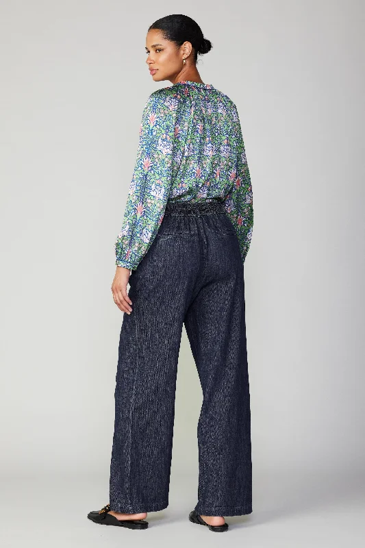 Wide Leg Denim Pants