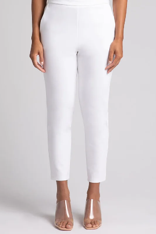 Ponte Cigarette Pant | White