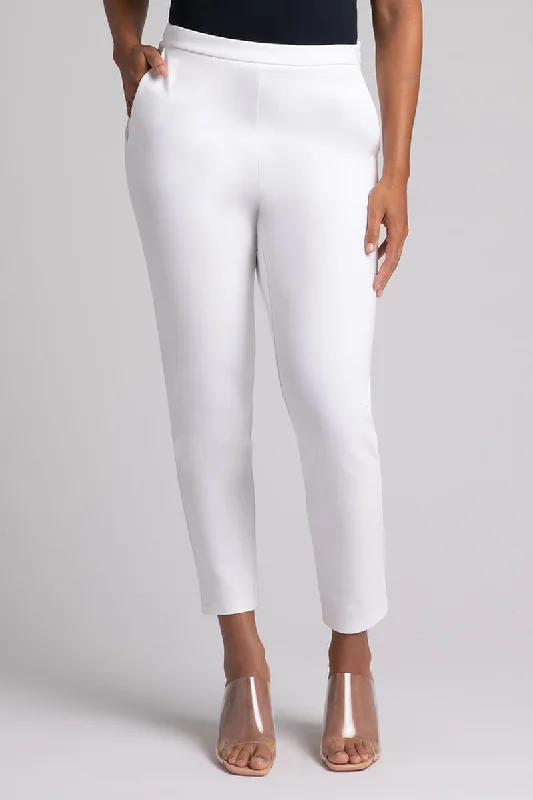 Ponte Cigarette Pant | White