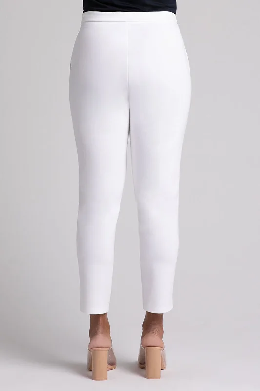 Ponte Cigarette Pant | White