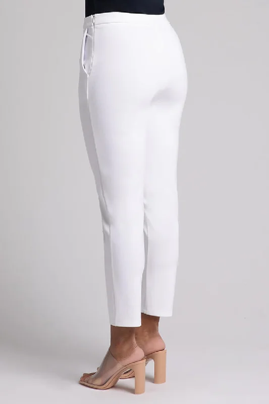 Ponte Cigarette Pant | White