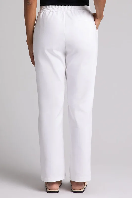 Ponte Expedition Stovepipe Trouser | White