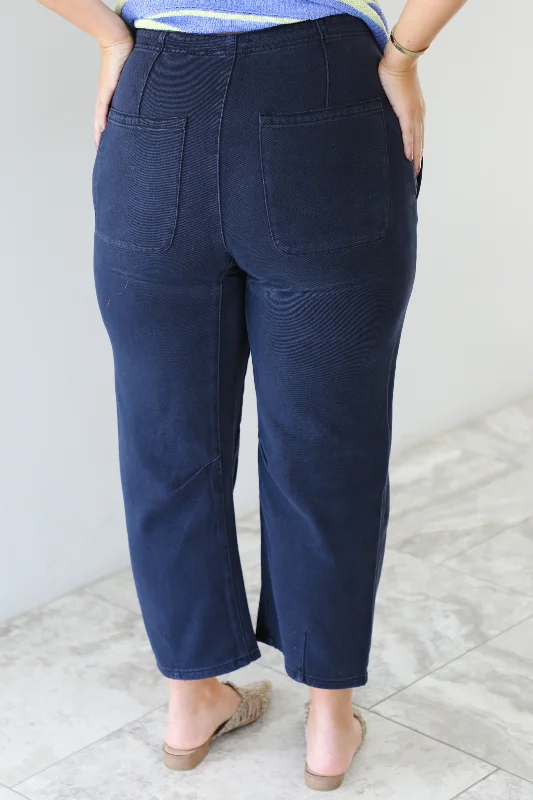 Texas Barrel Jeans: Navy