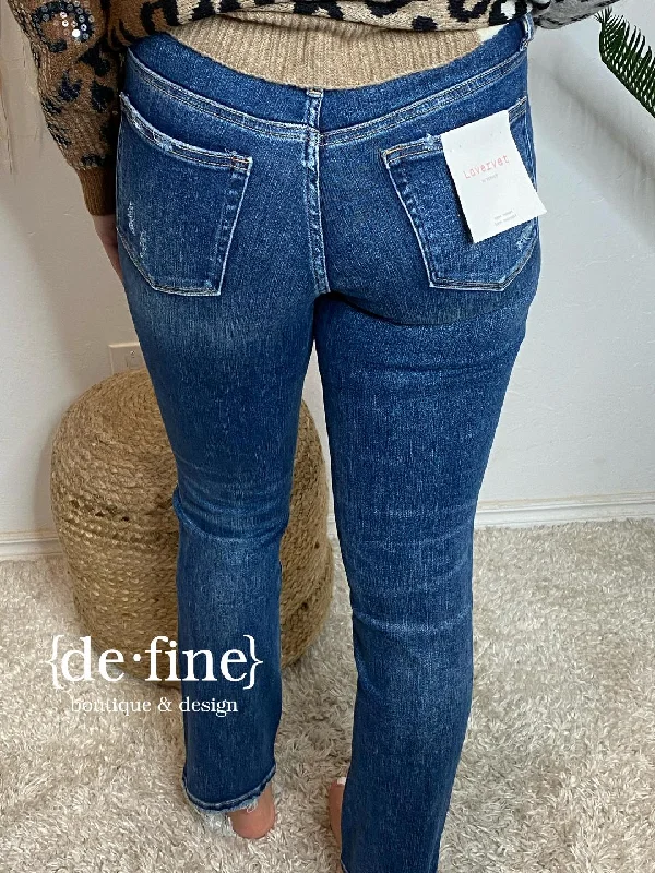 Vervet Mid Rise Straight Jeans