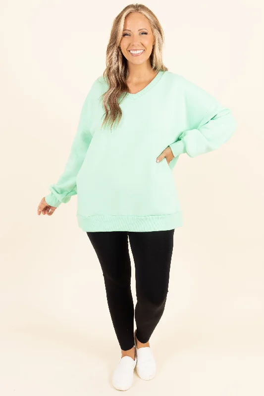 Very Special Sweatshirt, Green Mint