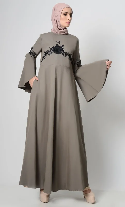 Vintage Vibe Embroidered Abaya