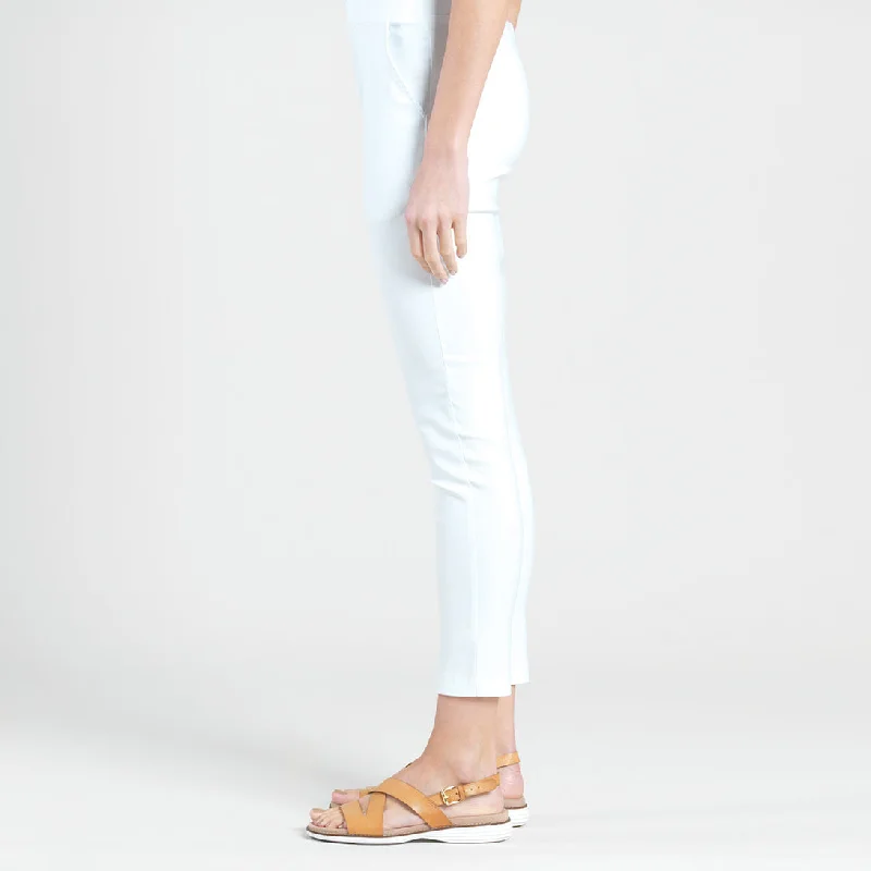 White Techno Stretch Ankle Pant - FINAL SALE