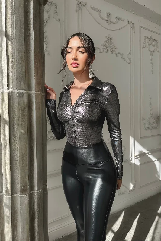 Noelle Metallic Bodysuit